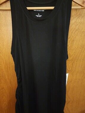 Tank Top, Side Ruched  Size L
